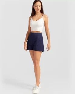 Belle & Bloom A Kind Of Magic Quilted Shorts - Navy Fashion