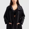 Belle & Bloom Ace Of Spades Velvet Coat - Black New