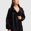 Belle & Bloom Ace Of Spades Velvet Coat - Black New