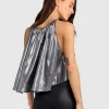 Belle & Bloom Addicted To You Trapeze Top - Gunmetal Sale