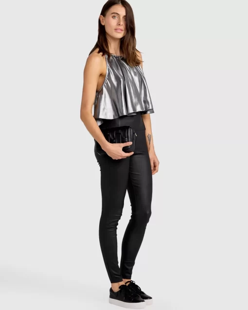 Belle & Bloom Addicted To You Trapeze Top - Gunmetal Sale