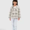 Belle & Bloom Adore You Wool Blend Peacoat - Cream Check Best Sale