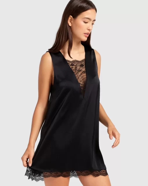 Belle & Bloom After Party Lace Mini Dress - Black Best