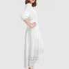 Belle & Bloom All Eyes On Me Midi Dress - White Sale