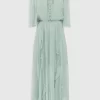 Belle & Bloom Amour Amour Ruffled Midi Dress - Spearmint Final Sale Best Sale