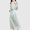 Belle & Bloom Amour Amour Ruffled Midi Dress - Spearmint Final Sale Best Sale