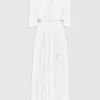 Belle & Bloom Amour Amour Ruffled Midi Dress - White Store