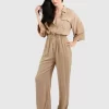 Belle & Bloom Art Of Escape Jumpsuit - Latte Store