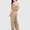 Belle & Bloom Art Of Escape Jumpsuit - Latte Store