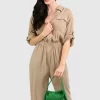 Belle & Bloom Art Of Escape Jumpsuit - Latte Best Sale