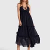 Belle & Bloom As It Was Tiered Midi Dress - Navy Cheap