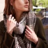 Belle & Bloom Aspen Plaid Scarf - Military Best Sale