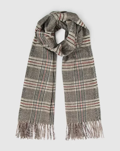 Belle & Bloom Aspen Plaid Scarf - Military Best Sale