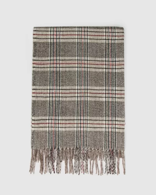 Belle & Bloom Aspen Plaid Scarf - Military Best Sale