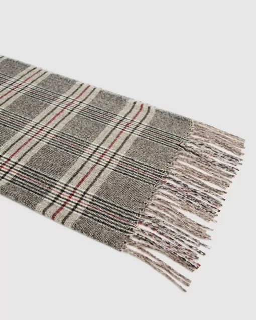 Belle & Bloom Aspen Plaid Scarf - Military Best Sale