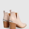 Belle & Bloom Austin Croc Embossed Ankle Boot - Blush Shop