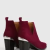 Belle & Bloom Austin Suede Ankle Boot - Merlot Discount