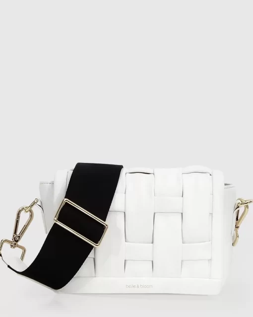 Belle & Bloom Bad Romance Crossbody Bag - White Clearance