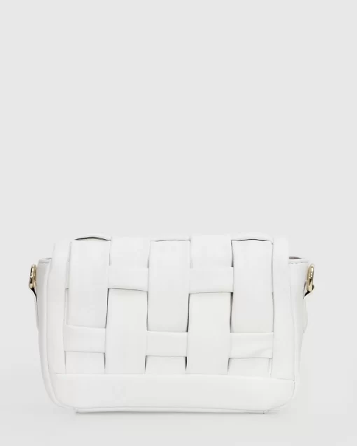 Belle & Bloom Bad Romance Crossbody Bag - White Clearance