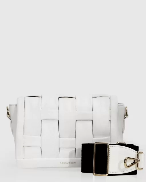 Belle & Bloom Bad Romance Crossbody Bag - White Clearance