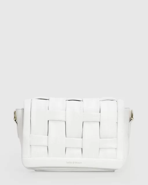 Belle & Bloom Bad Romance Crossbody Bag - White Clearance