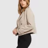 Belle & Bloom Better Off Military Peacoat - Sand Flash Sale