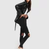 Belle & Bloom Bff Belted Leather Jacket Outlet