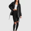 Belle & Bloom Bff Belted Leather Jacket Outlet