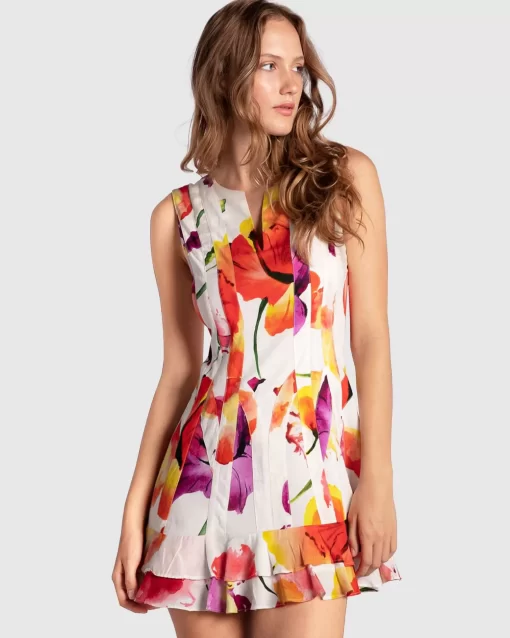 Belle & Bloom Born To Love Mini Dress - Wild Poppies Discount