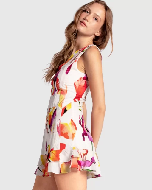 Belle & Bloom Born To Love Mini Dress - Wild Poppies Discount