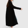 Belle & Bloom Born To Run Sustainable Sweater Coat - Black Clearance