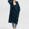 Belle & Bloom Born To Run Sustainable Sweater Coat - Dark Teal Store