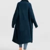 Belle & Bloom Born To Run Sustainable Sweater Coat - Dark Teal Store