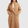 Belle & Bloom Born To Run Sustainable Sweater Coat - Light Camel Hot