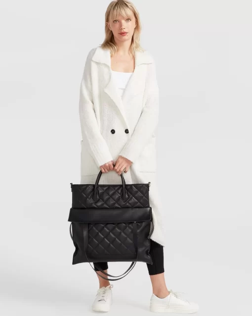 Belle & Bloom Born To Run Sustainable Sweater Coat - White Flash Sale