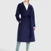 Belle & Bloom Boss Girl Double-Breasted Lined Wool Coat - Midnight Blue Online