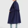 Belle & Bloom Boss Girl Double-Breasted Lined Wool Coat - Midnight Blue Online