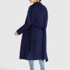 Belle & Bloom Boss Girl Double-Breasted Lined Wool Coat - Midnight Blue Online