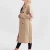 Belle & Bloom Boss Girl Double-Breasted Lined Wool Coat - Pale Oat Fashion