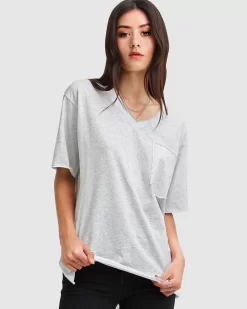 Belle & Bloom Brave Soul Oversized T-Shirt - Grey Store