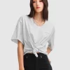 Belle & Bloom Brave Soul Oversized T-Shirt - Grey Clearance