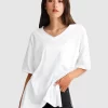 Belle & Bloom Brave Soul Oversized T-Shirt - White Sale