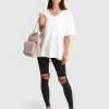 Belle & Bloom Brave Soul Oversized T-Shirt - White Sale