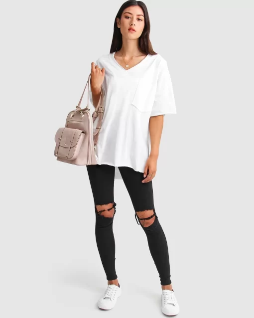 Belle & Bloom Brave Soul Oversized T-Shirt - White Sale