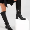 Belle & Bloom Breton Knee High Boot - Black Flash Sale