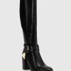 Belle & Bloom Breton Knee High Boot - Black Flash Sale