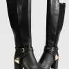 Belle & Bloom Breton Knee High Boot - Black Flash Sale