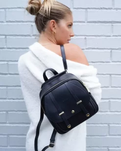 Belle & Bloom Camila Leather Backpack - Black Hot