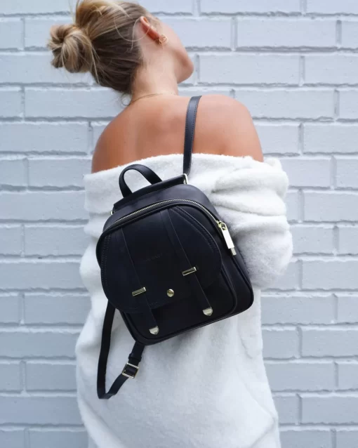 Belle & Bloom Camila Leather Backpack - Black Hot