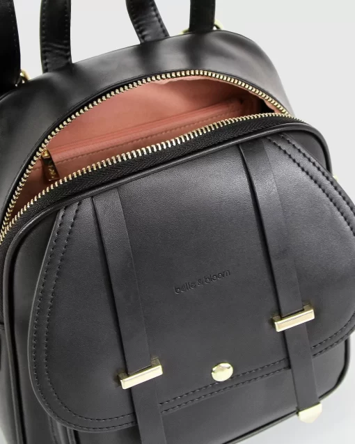 Belle & Bloom Camila Leather Backpack - Black Hot